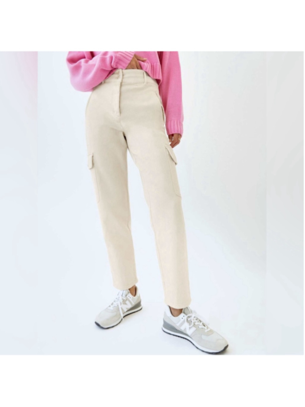 Aritzia Wilfred Free Modern Cargo Pant gd birch casual trousers minimalist sz 2